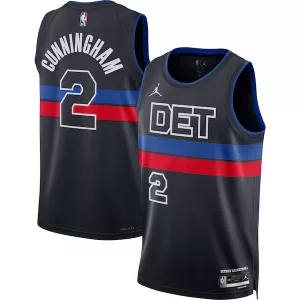 Accattivante Carino Cade Cunningham Detroit Pistons Jordan Brand Unisex Swingman Jersey Statement Edition Black per i Fan Veri