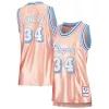 Accattivante Shaquille O'Neal Los Angeles Lakers Women's 75th Anniversary Rose Gold 1996 Swingman Jersey Pink per i Fan Veri