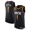 Attraente Comodo Gorgeous Devin Booker Phoenix Suns Jordan Brand Authentic Player Jersey Statement Edition Black per i Fan Veri