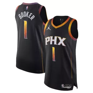 Attraente Comodo Gorgeous Devin Booker Phoenix Suns Jordan Brand Authentic Player Jersey Statement Edition Black per i Fan Veri