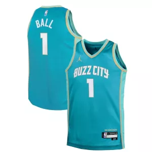 Attraente Comodo Prestigioso LaMelo Ball Charlotte Hornets Jordan Brand Youth Swingman Replica Jersey City Edition Teal per i Fan Veri