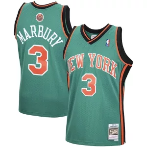 Attraente Gorgeous Ottimo Stephon Marbury New York Knicks 2001/02 Hardwood Classics Swingman Jersey Green per i Fan Veri