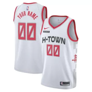 Attraente Houston Rockets Nike 2019/20 Swingman Custom Jersey White City Edition per i Fan Veri
