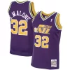 Attraente Karl Malone Utah Jazz 1991/92 Hardwood Classics Swingman Jersey Purple per i Fan Veri