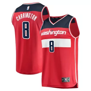 Incantevole Pratico Classico Carlton Carrington Washington Wizards Fast Break Replica Player Jersey Icon Edition Red per i Fan Veri