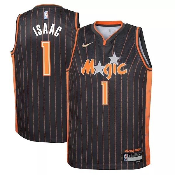 Bellissimo Attraente Delizioso Jonathan Isaac Orlando Magic Nike Youth Swingman Jersey City Edition Anthracite per i Fan Veri