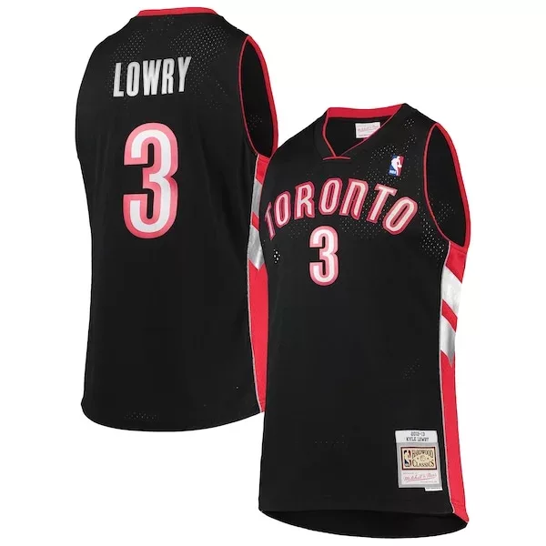 Bellissimo Comodo Classico Kyle Lowry Toronto Raptors 2001/02 Hardwood Classics Swingman Jersey Black per i Fan Veri