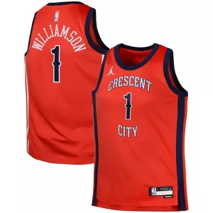 Bellissimo Eccezionale Zion Williamson New Orleans Pelicans Jordan Brand Swingman Jersey Statement Red per i Fan Veri