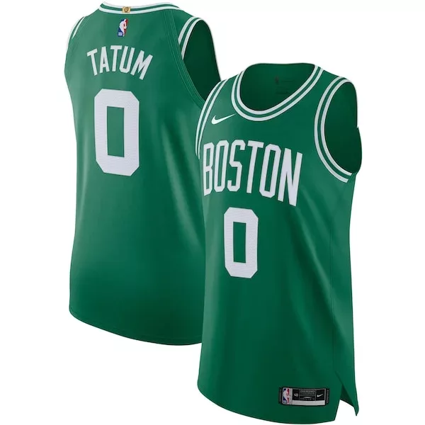 Bellissimo Jayson Tatum Boston Celtics Nike Authentic Jersey Association Edition Kelly Green per i Fan Veri