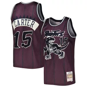 Bellissimo Vince Carter Toronto Raptors Hardwood Classics Off Court Swingman Jersey Purple per i Fan Veri