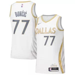 Carino Duraturo Dallas Mavericks Nike Swingman Player Jersey City Edition White per i Fan Veri