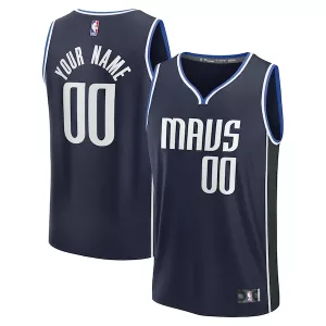 Carino Fantastico Dallas Mavericks Custom Fast Break Jersey Statement Edition Navy/Blue per i Fan Veri