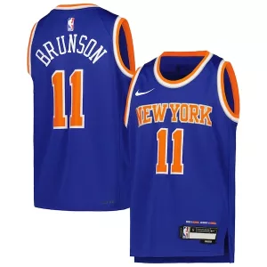 Carino Jalen Brunson New York Knicks Nike Youth Swingman Jersey Icon Edition Blue per i Fan Veri