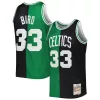 Carino Larry Bird Boston Celtics Hardwood Classics 1985/86 Split Swingman Jersey Black/Kelly Green per i Fan Veri