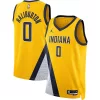 Incantevole Tyrese Haliburton Indiana Pacers Jordan Brand Unisex Swingman Jersey Statement Edition Gold per i Fan Veri