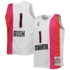 Classico Chris Bosh Miami Heat Youth 2011/12 Hardwood Classics Swingman Jersey White per i Fan Veri