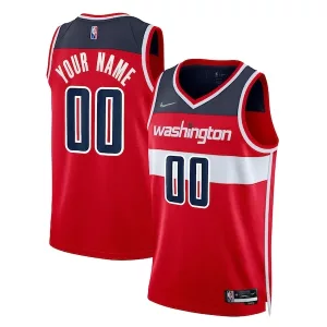 Classico Fantastico Meraviglioso Washington Wizards Nike 2021/22 Diamond Swingman Custom Jersey Icon Edition Red per i Fan Veri