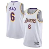 Sofisticato LeBron James Los Angeles Lakers Nike Youth Performance Swingman Jersey Association Edition White per i Fan Veri