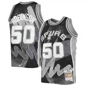 Classico Magnifico David Robinson San Antonio Spurs Hardwood Classics 1998/99 Hyper Hoops Swingman Jersey Black per i Fan Veri