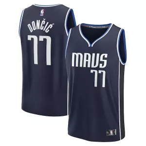 Classico Meraviglioso Luka Dončić Dallas Mavericks Men's Fast Break Player Jersey Statement Edition Navy  per i Fan Veri