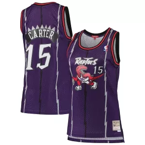 Classico Prestigioso Vince Carter Toronto Raptors Women's 1998/99 Hardwood Classics Swingman Jersey Purple per i Fan Veri