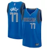 Resistente Ottimo Luka Dončić Dallas Mavericks Fast Break Replica Player Jersey Icon Edition Blue per i Fan Veri