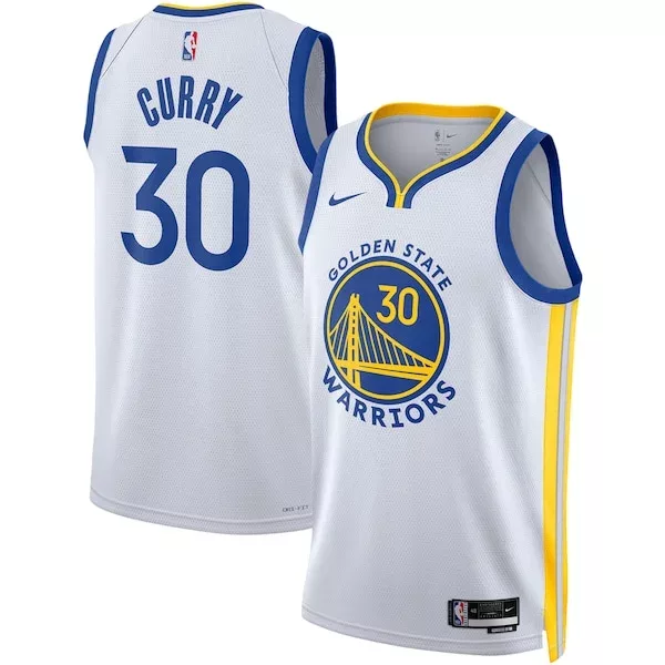 Classico Stephen Curry Golden State Warriors Nike Unisex Swingman Jersey Association Edition White/Royal per i Fan Veri