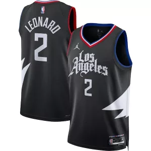 Classico Stupendo Duraturo Kawhi Leonard LA Clippers Jordan Brand Unisex Swingman Jersey Statement Edition Black per i Fan Veri