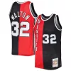 Comodo Bill Walton Portland Trail Blazers Hardwood Classics 1976/77 Split Swingman Jersey Red/Black per i Fan Veri
