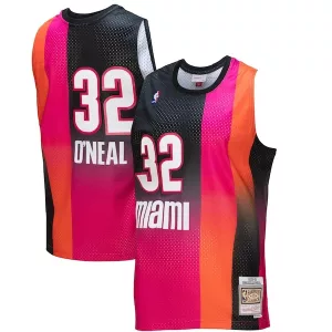 Comodo Cool Shaquille O'Neal Miami Heat 2005/06 Hardwood Classics Fadeaway Swingman Player Jersey Pink/Black per i Fan Veri