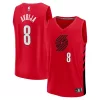 Comodo Deni Avdija Portland Trail Blazers Fast Break Player Jersey Statement Edition Red per i Fan Veri