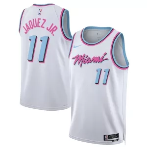Comodo Jaime Jaquez Jr. Miami Heat Nike Unisex 2024/25 Swingman Player Jersey City Edition White per i Fan Veri