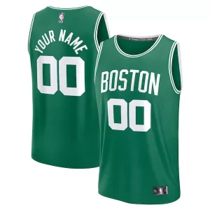 Moderno Sofisticato Boston Celtics Fast Break Custom Jersey Icon Edition Kelly Green/White/Black per i Fan Veri