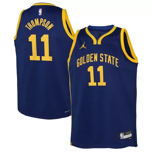Comodo Ottimo Klay Thompson Golden State Warriors Jordan Brand Youth Swingman Jersey Statement Edition Blue per i Fan Veri