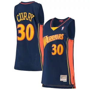 Comodo Pratico Accattivante Stephen Curry Golden State Warriors Women's 2009 10 Hardwood Classics Swingman Jersey Navy per i Fan Veri