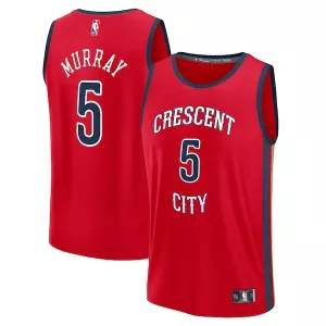 Carino Accattivante Dejounte Murray New Orleans Pelicans Youth Fast Break Replica Player Jersey Statement Edition Red per i Fan Veri