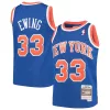 Comodo Versatile Pratico Patrick Ewing New York Knicks Youth Hardwood Classics Swingman Throwback Jersey Blue per i Fan Veri