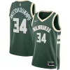 Cool Delizioso Giannis Antetokounmpo Milwaukee Bucks Nike Unisex Swingman Jersey Icon Edition Hunter Green/White per i Fan Veri