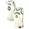 Cool Elegante Carino Nike Jayson Tatum Boston Celtics Authentic Jersey City Edition White per i Fan Veri