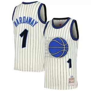 Cool Elegante Raffinato Penny Hardaway Orlando Magic Chainstitch Swingman Jersey Cream per i Fan Veri
