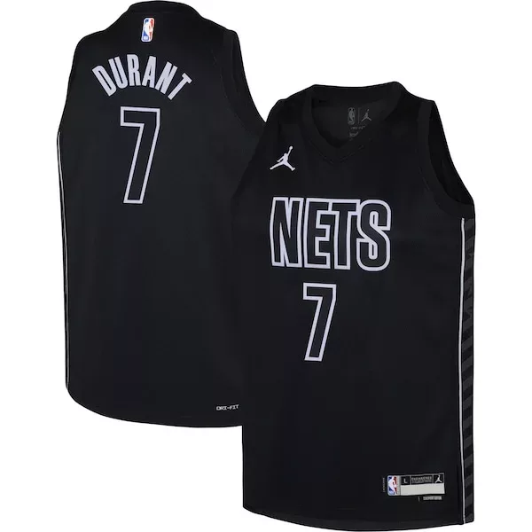 Cool Kevin Durant Brooklyn Nets Jordan Brand Youth Swingman Jersey Statement Edition Black per i Fan Veri