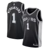 Cool Robusto Duraturo Victor Wembanyama San Antonio Spurs Nike Youth Swingman Jersey Icon Edition Black per i Fan Veri