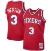 Gorgeous Incantevole Allen Iverson Philadelphia 76ers 2001/02 Hardwood Classics Swingman Jersey Red per i Fan Veri