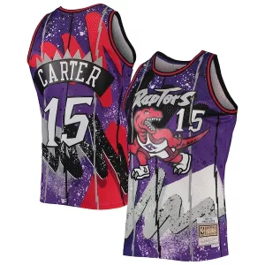 Delizioso Duraturo Sofisticato Vince Carter Toronto Raptors Hardwood Classics 1998/99 Hyper Hoops Swingman Jersey Purple per i Fan Veri