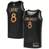 Delizioso Duraturo Zach LaVine Chicago Bulls Nike Swingman Player Jersey City Edition Black per i Fan Veri