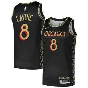 Delizioso Duraturo Zach LaVine Chicago Bulls Nike Swingman Player Jersey City Edition Black per i Fan Veri