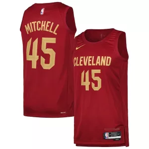Delizioso Pratico Cool Donovan Mitchell Cleveland Cavaliers Nike Swingman Player Jersey Icon Edition Wine per i Fan Veri