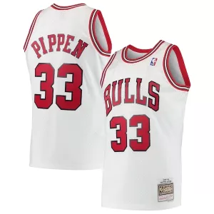 Duraturo Attraente Scottie Pippen Chicago Bulls Hardwood Classics Swingman Jersey White/Black per i Fan Veri