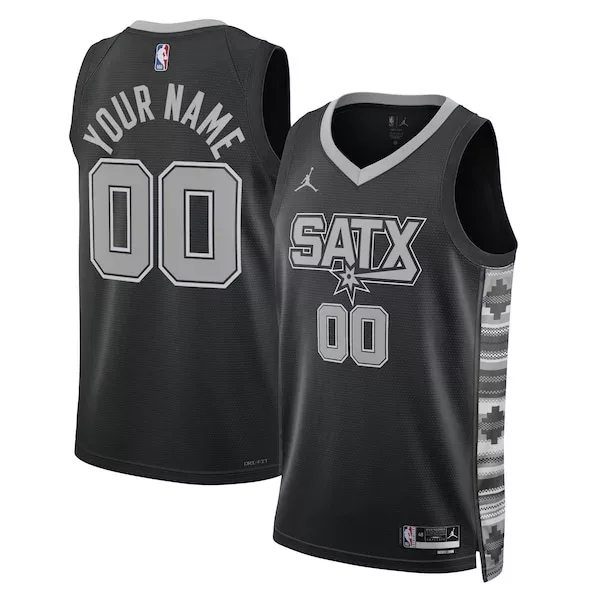 Duraturo Bellissimo Classico San Antonio Spurs Jordan Brand Unisex 2022/23 Swingman Custom Jersey Statement Edition Black per i Fan Veri