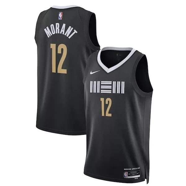 Duraturo Incantevole Eccezionale Ja Morant Memphis Grizzlies Nike Unisex 2023/24 Swingman Jersey Black City Edition per i Fan Veri